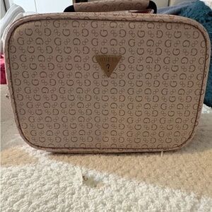 Guess Tan Monogram Carry Case